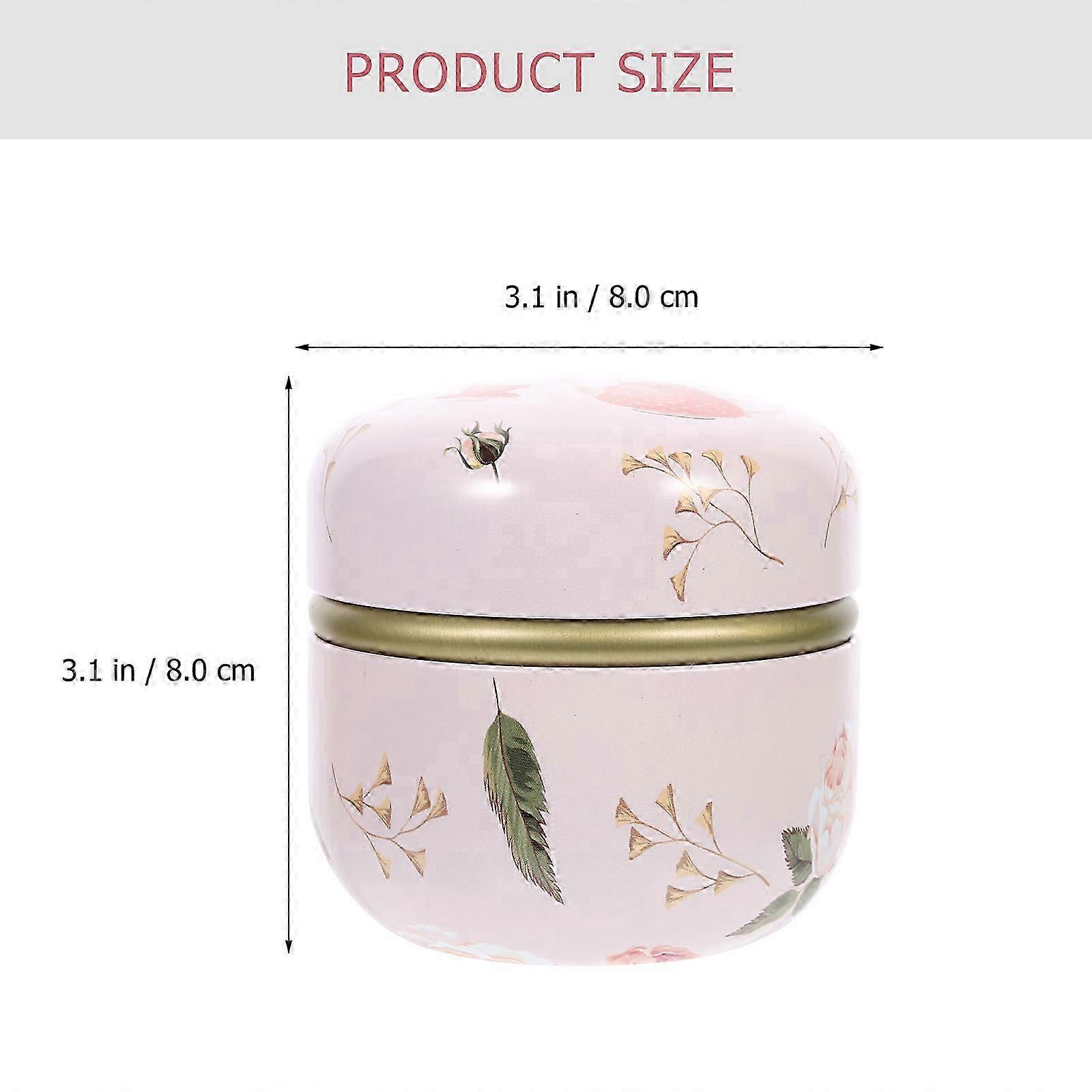 Decorative Jar Candies Jars Gift Packaging Iron Insect-Proof Square Shape 2Pack