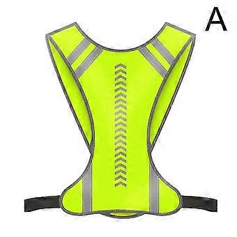 Reflective Vest Running Safety Vest Jogging Bike Motorcycle Night MP