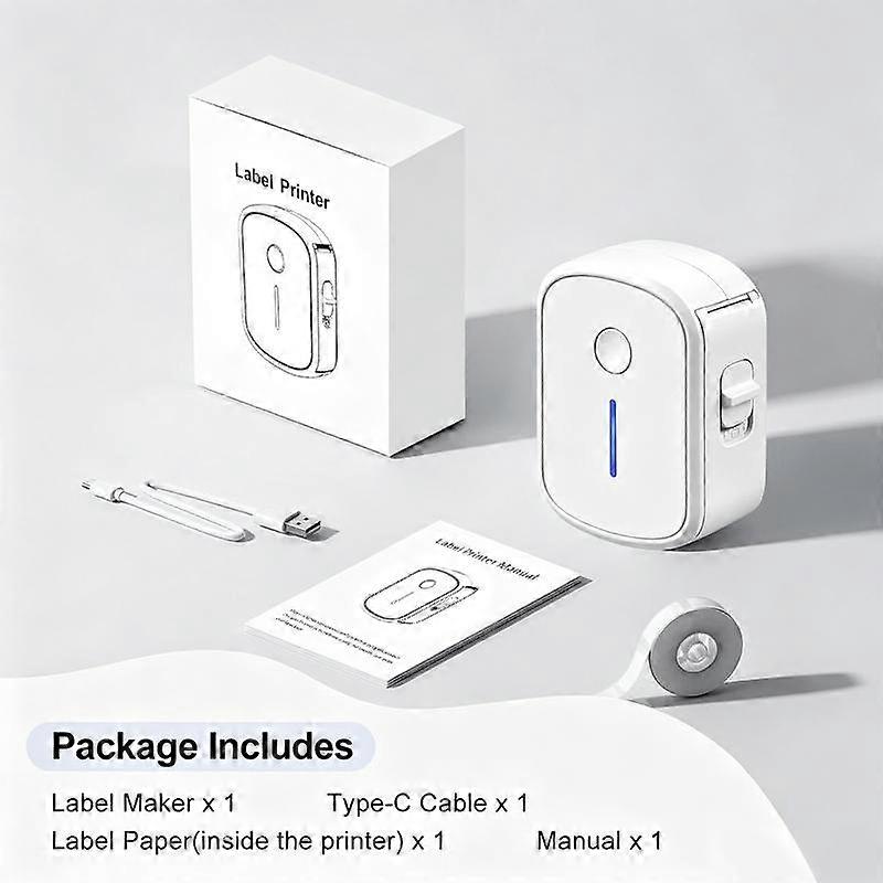 Compact Bluetooth Thermal Sticker Printer Portable Mini Label Maker Machine For Office Home Labeling