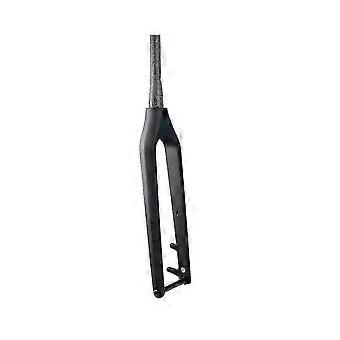 Kolfiber Mountain Bike Front Fork Boost Barrel Shaft 15x110mm Off-road Hard Fork Disc Brake Inner Routing, svart