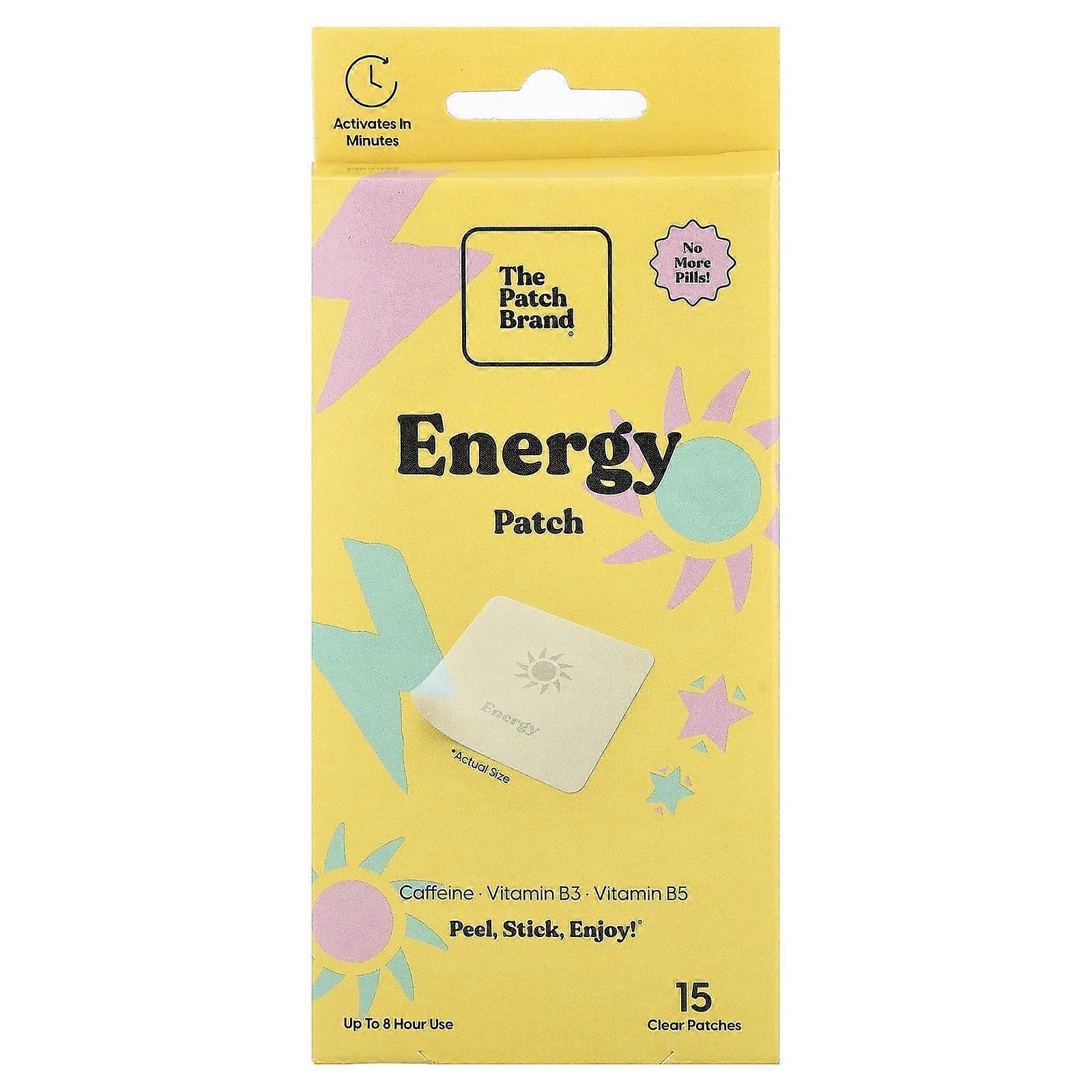 Patch énergétique The Patch Brand, 15 patchs transparents