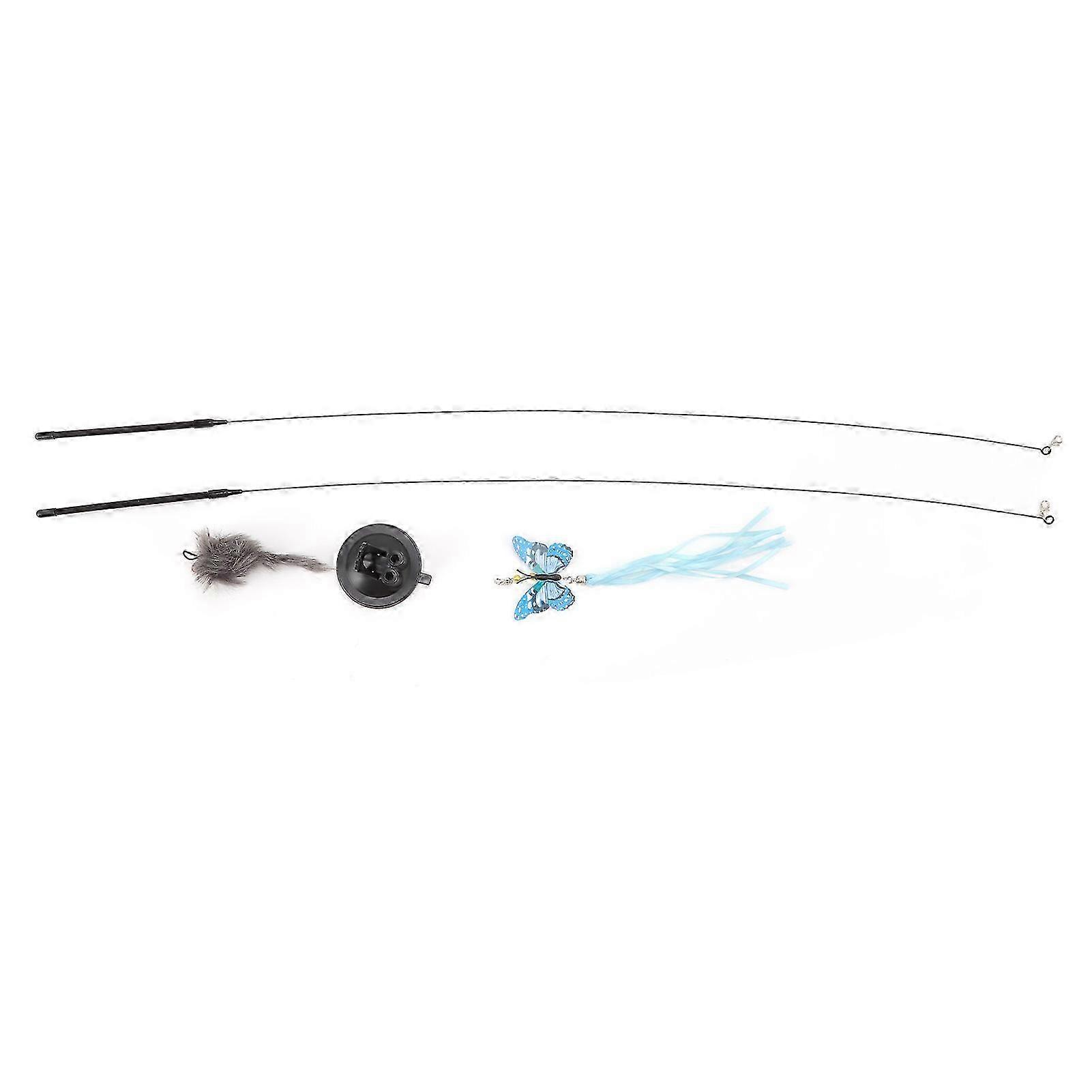 Removable-Head Suction Cat Teaser Wand