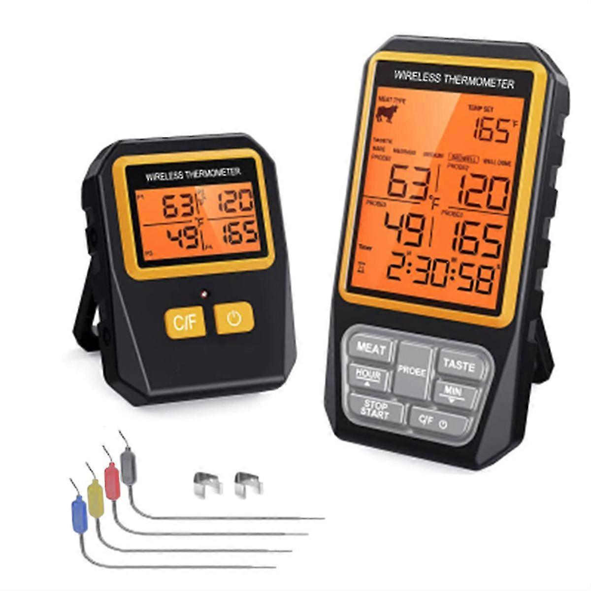 Wireless Meat Thermometer - 328Ft Range for Grilling & Smoking