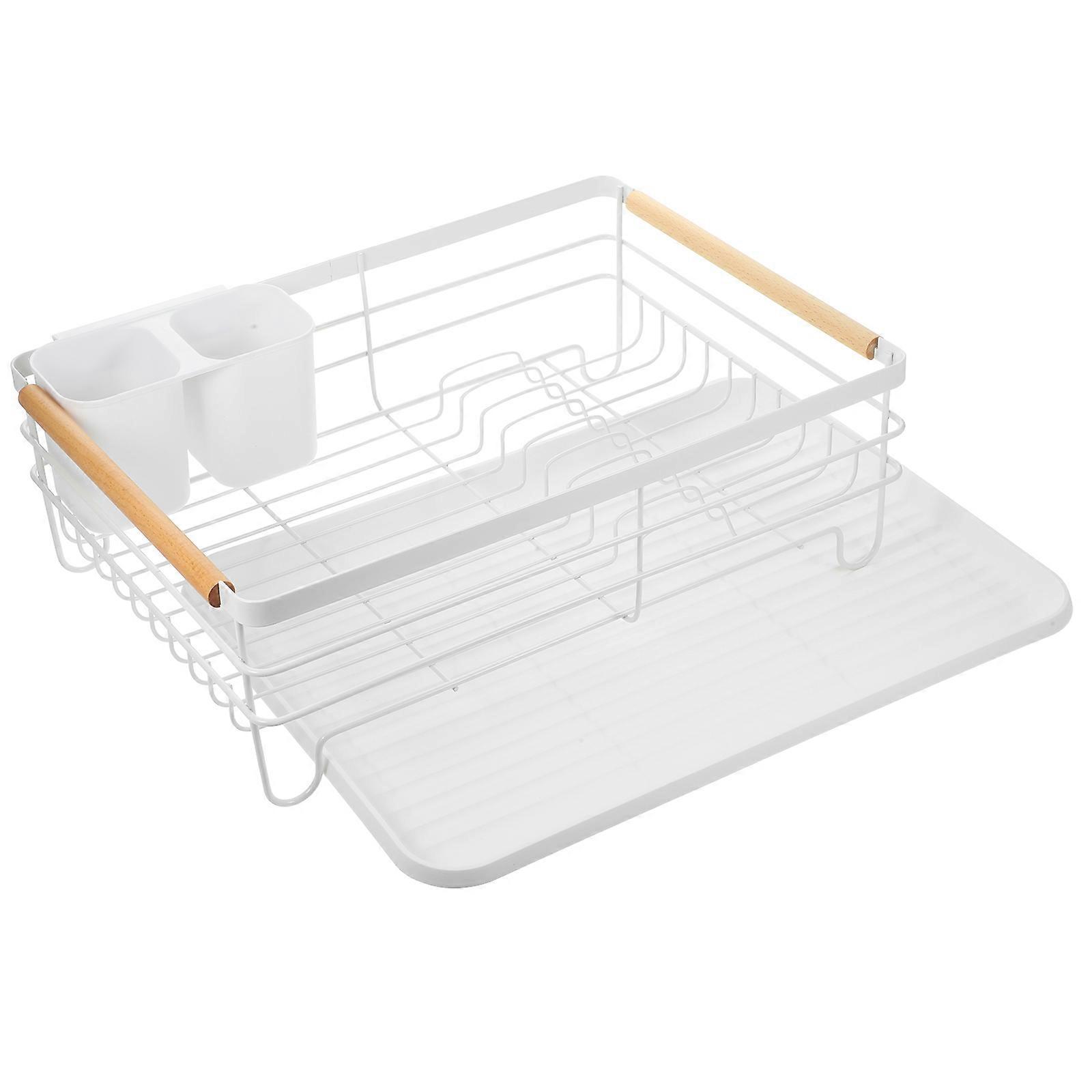 Kitchen Dish Drying Rack Metal Drainer compatible with Kitchen Sink Organizer