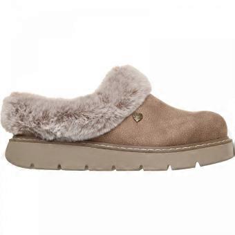 Women's Skechers BOBS Keepsakes Lite - Cozy Blend | Taupe | 114762-TPE | Womens Warm Lined Slippers