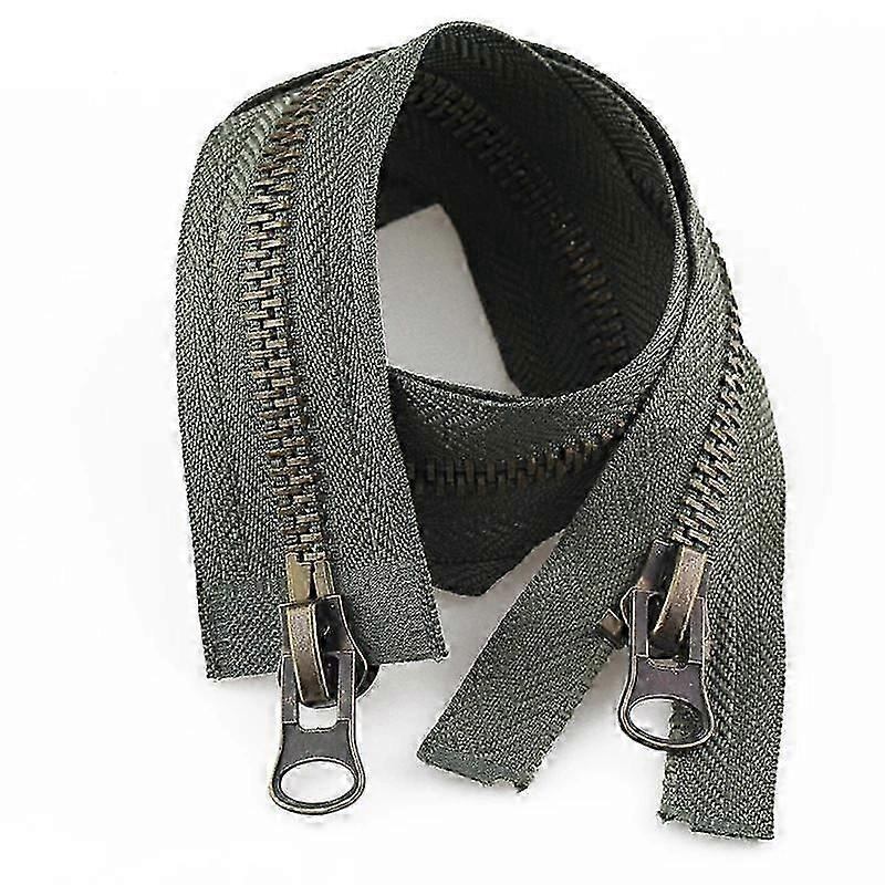 Double Slider Metal Zipper 8# Open End