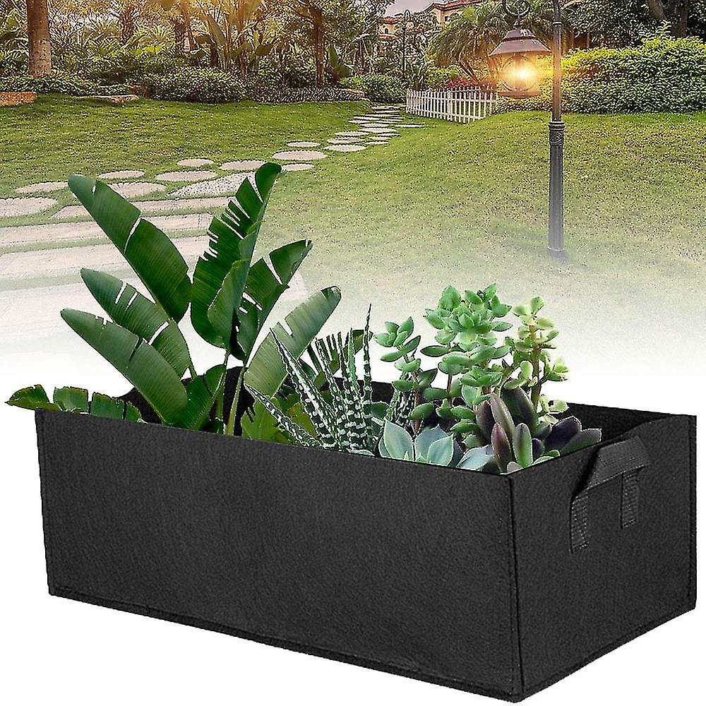 Rectangle Grow Bag, Square Planting Container, Vegetable Planting Planter Pot (60*30*20cm)