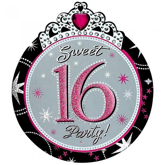 Amscan Sweet 16 Invitations (Pack Of 8)