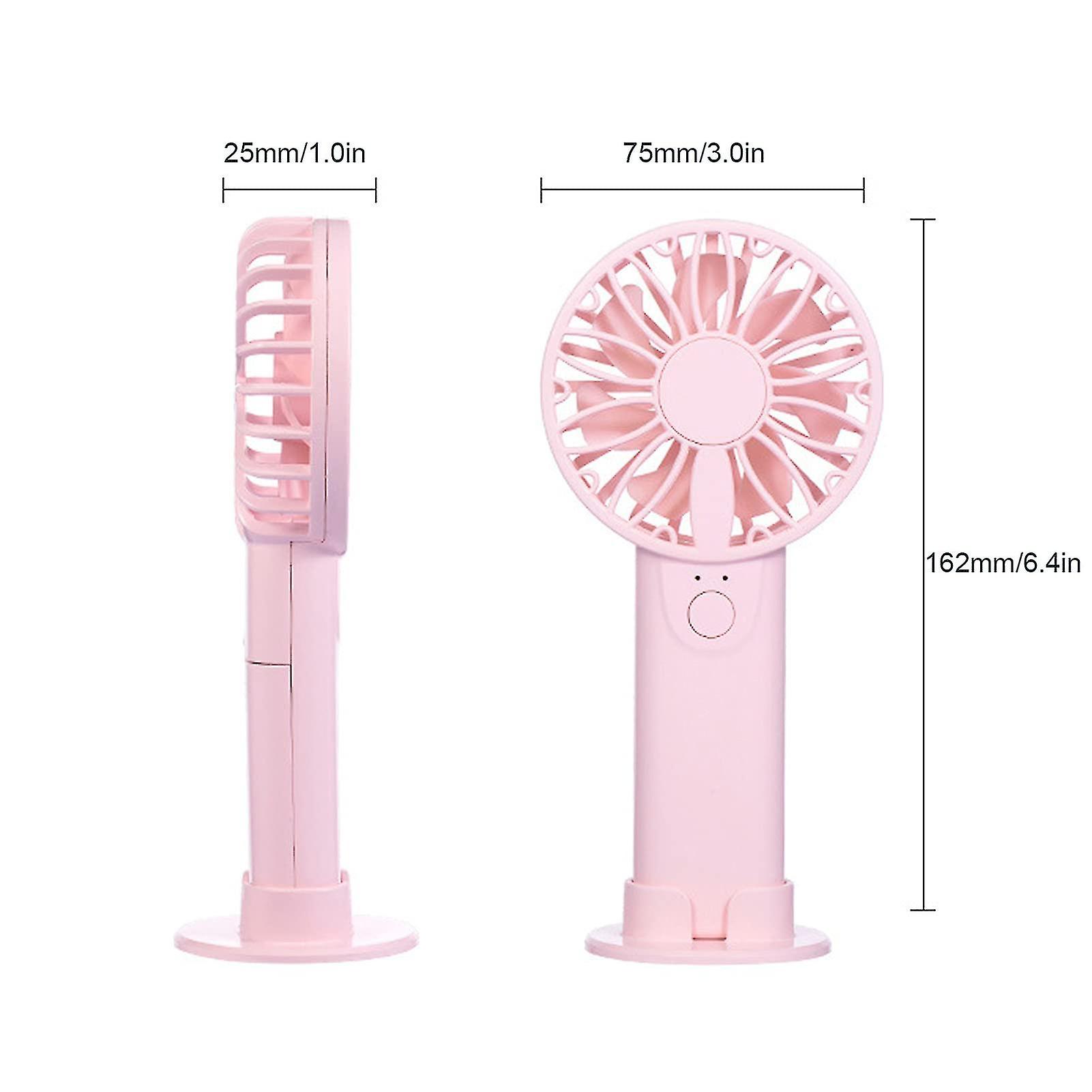 Portable Electric Handheld Fan -pink)