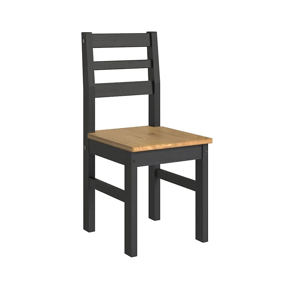 Dinea Black Ladder Back Chair (Paar)
