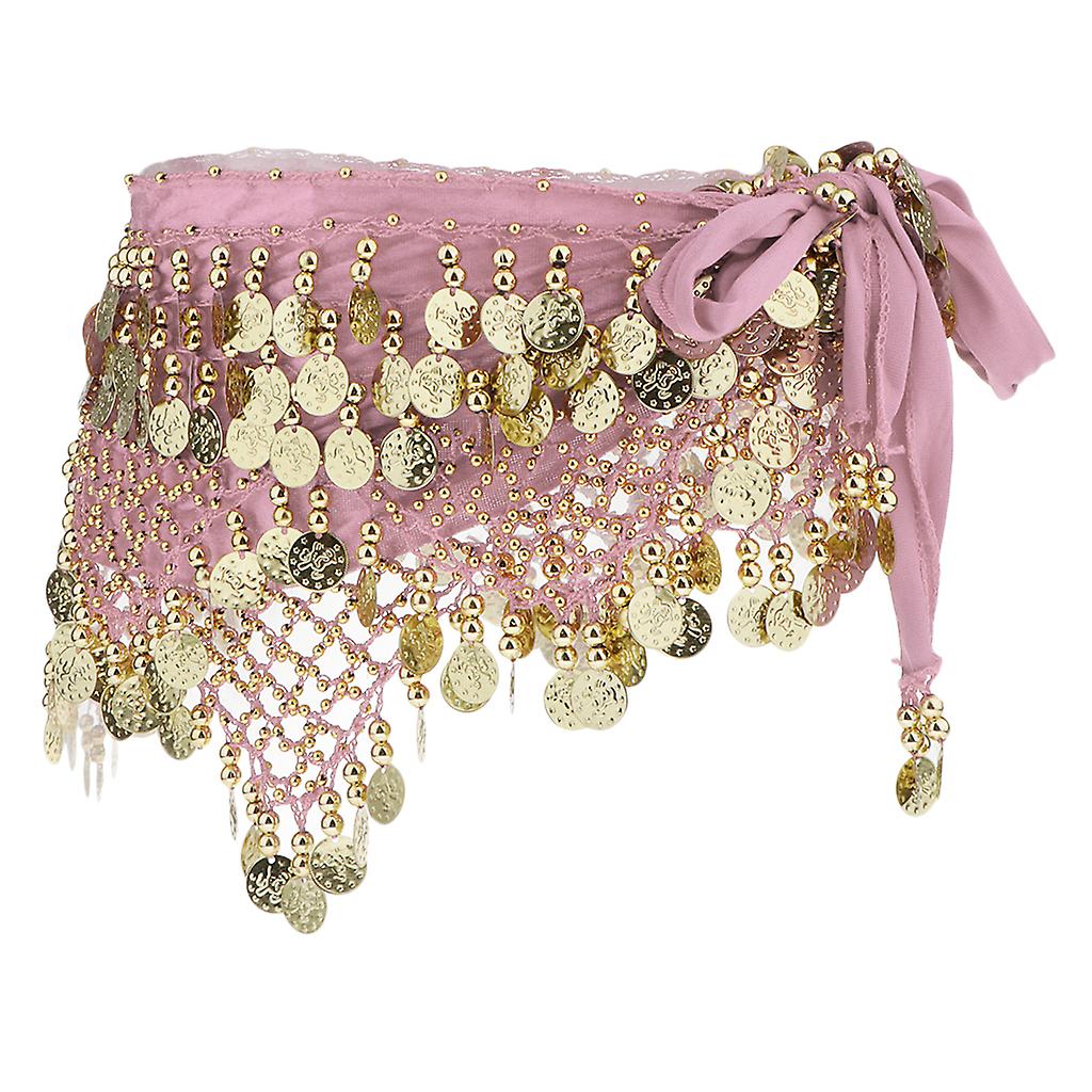 Belly Dance Waist Chain Rose Red