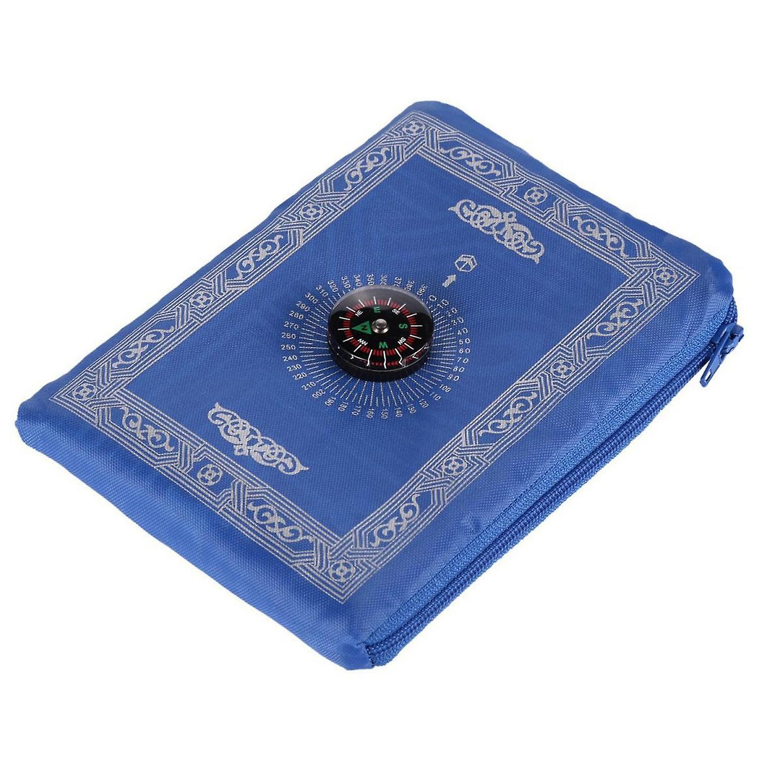 Floor Mat Soft Texture Foldable Storage Bag with Compass Small Floor Mat Folding Floor Blanket