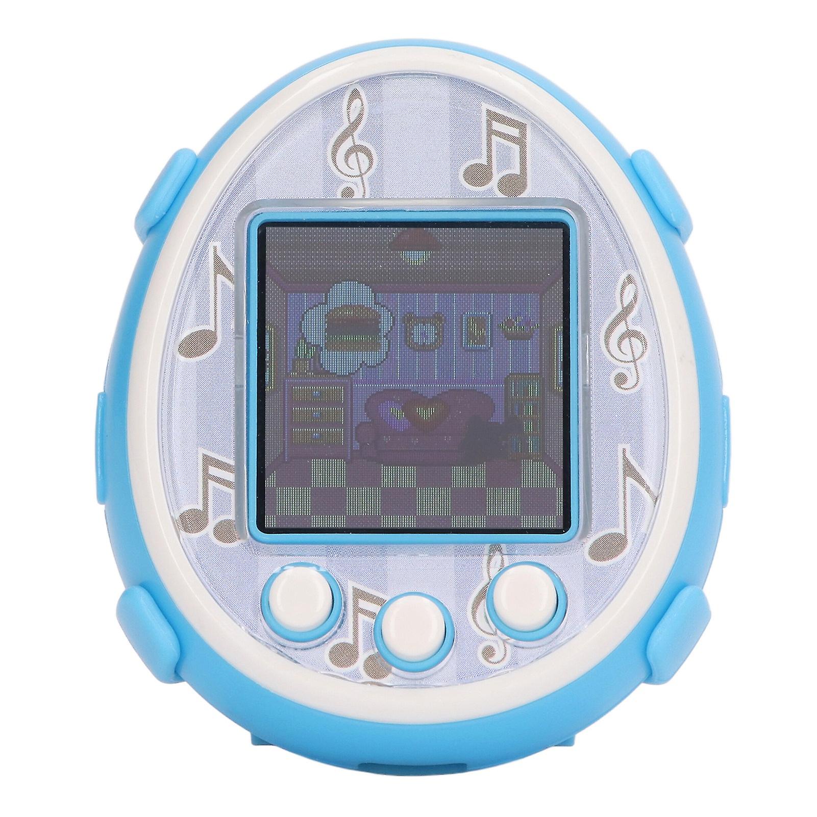 Digital Reality Pet Puzzle Handheld Type C Charging Colorful Display Game Digital Pet Blue