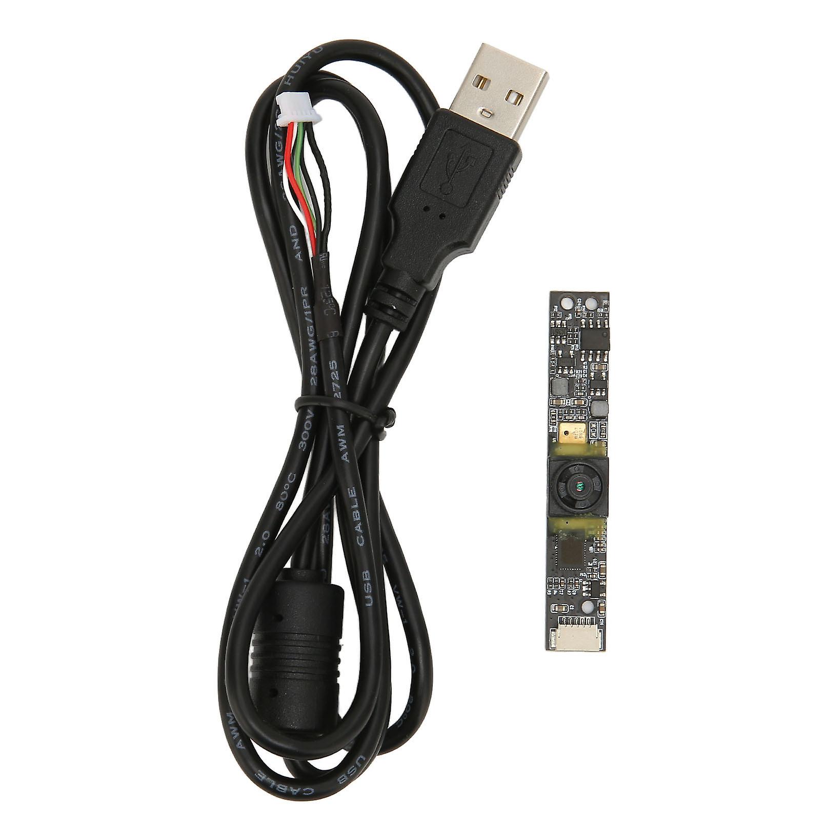 2MP Mini Camera Board HD 1080P 60fps Drive Free Ultrathin PCB Compact USB Camera Module with Microphone for Computer