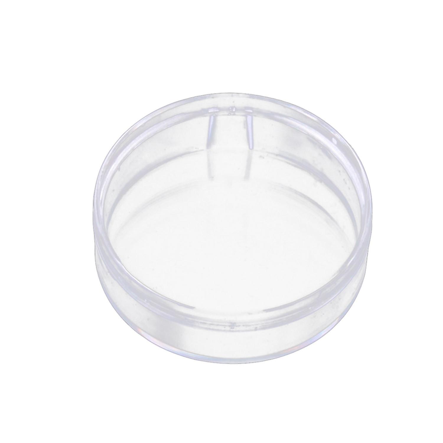 5 x Powder Puff Box Clear Empty Stackable Dust-proof Waterproof Storage Plastic Round Shaped Air Cus