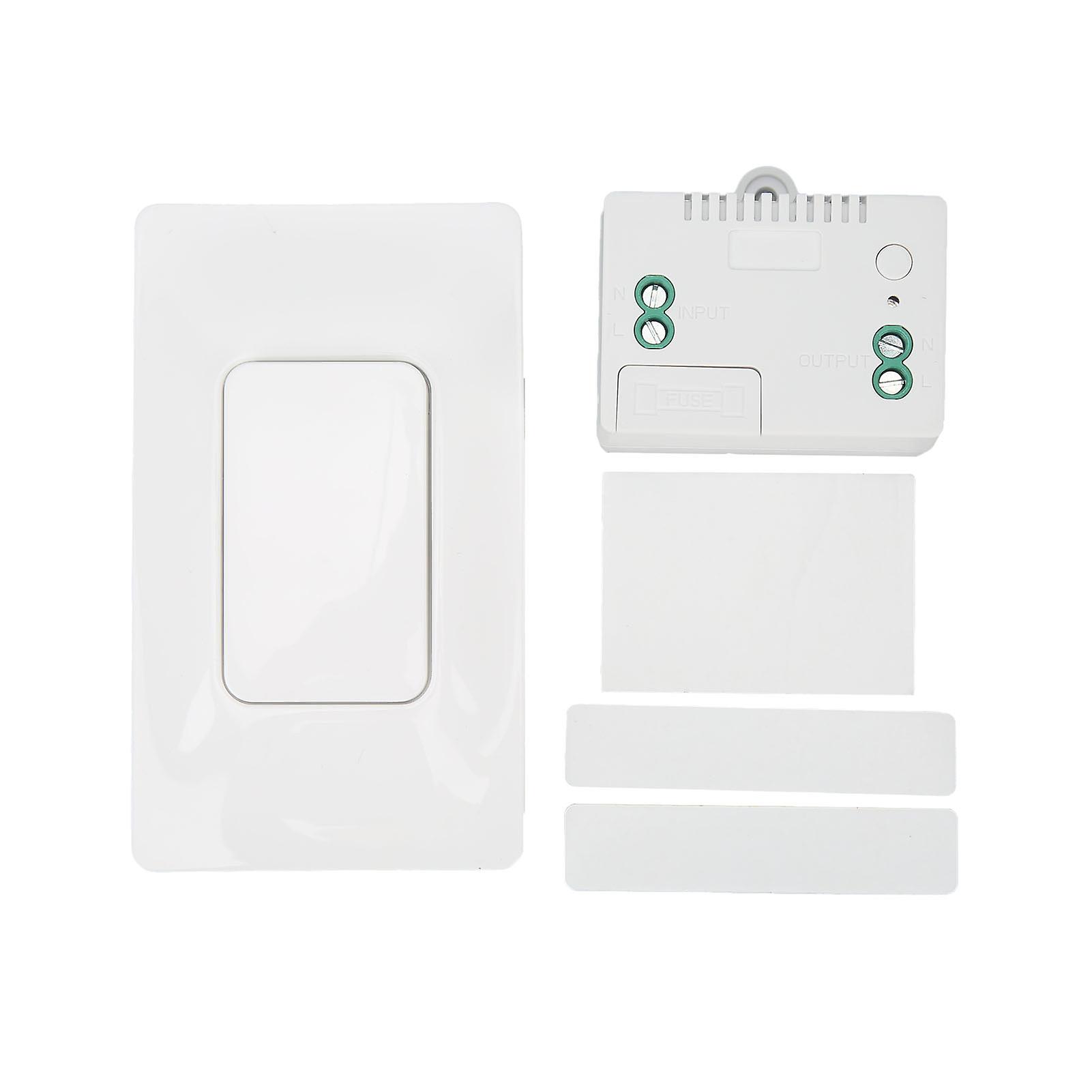 Wireless Self-Powered Wall Panel Switch Kit - Waterproof, Easy Install, Battery-Free