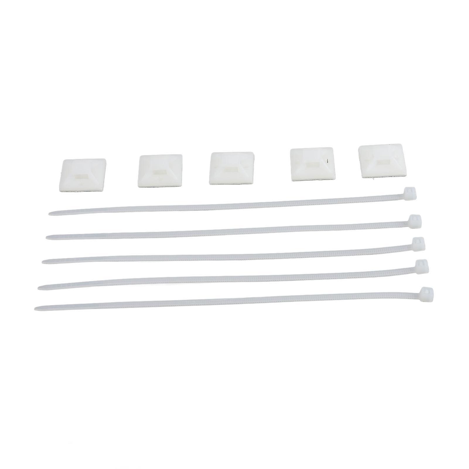 200Pcs White Nylon Zip Ties 20x20mm High Temp Resistant