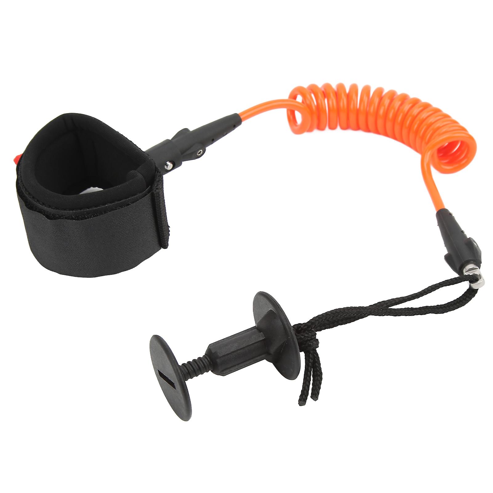 5.5mm 4 Feet Paddle Board Wrist Strap Elastic TPU Wrist Surf Leash Stand Up Paddle Leash for SurfboardOrange