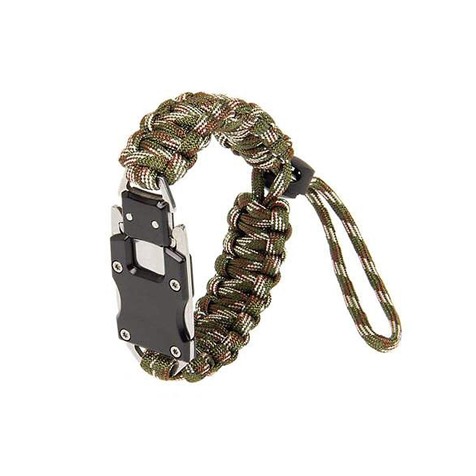 Parachute Cord Survival Bracelet With Compass And Fire Starter A2S