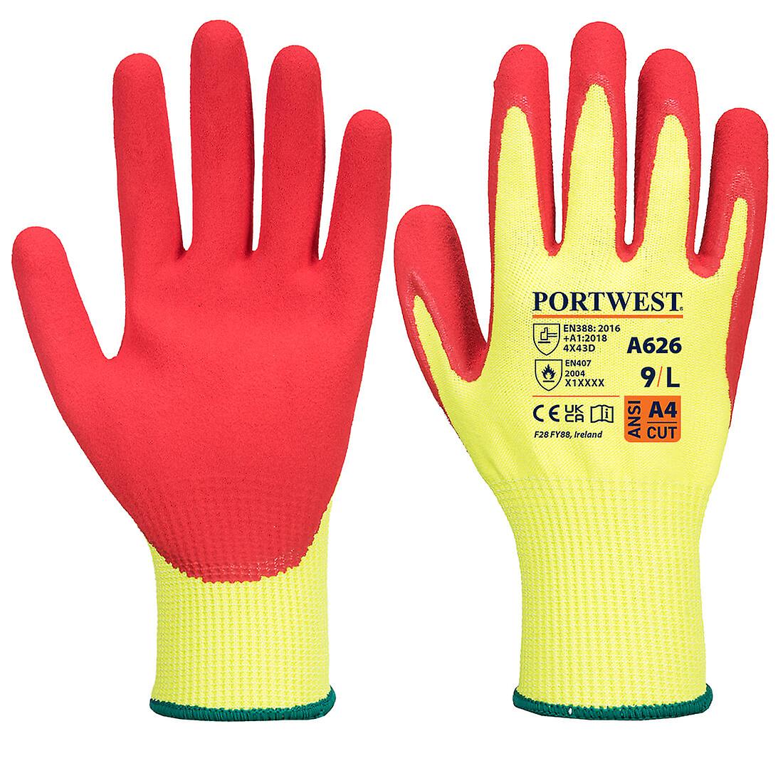 Portwest A626 Vis-tex Hr Cut Resistant Nitrile Gloves