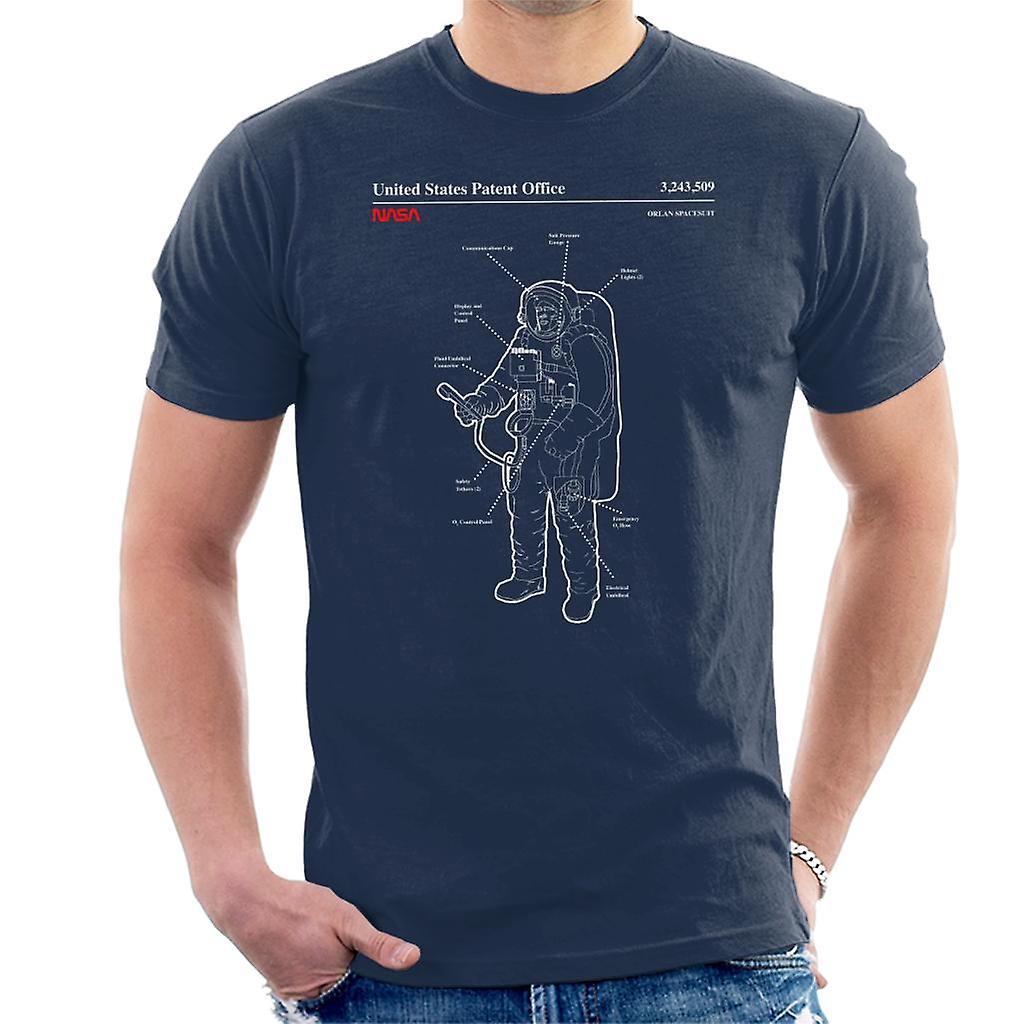 NASA Orlan Spacesuit Blueprint Men's T-Shirt