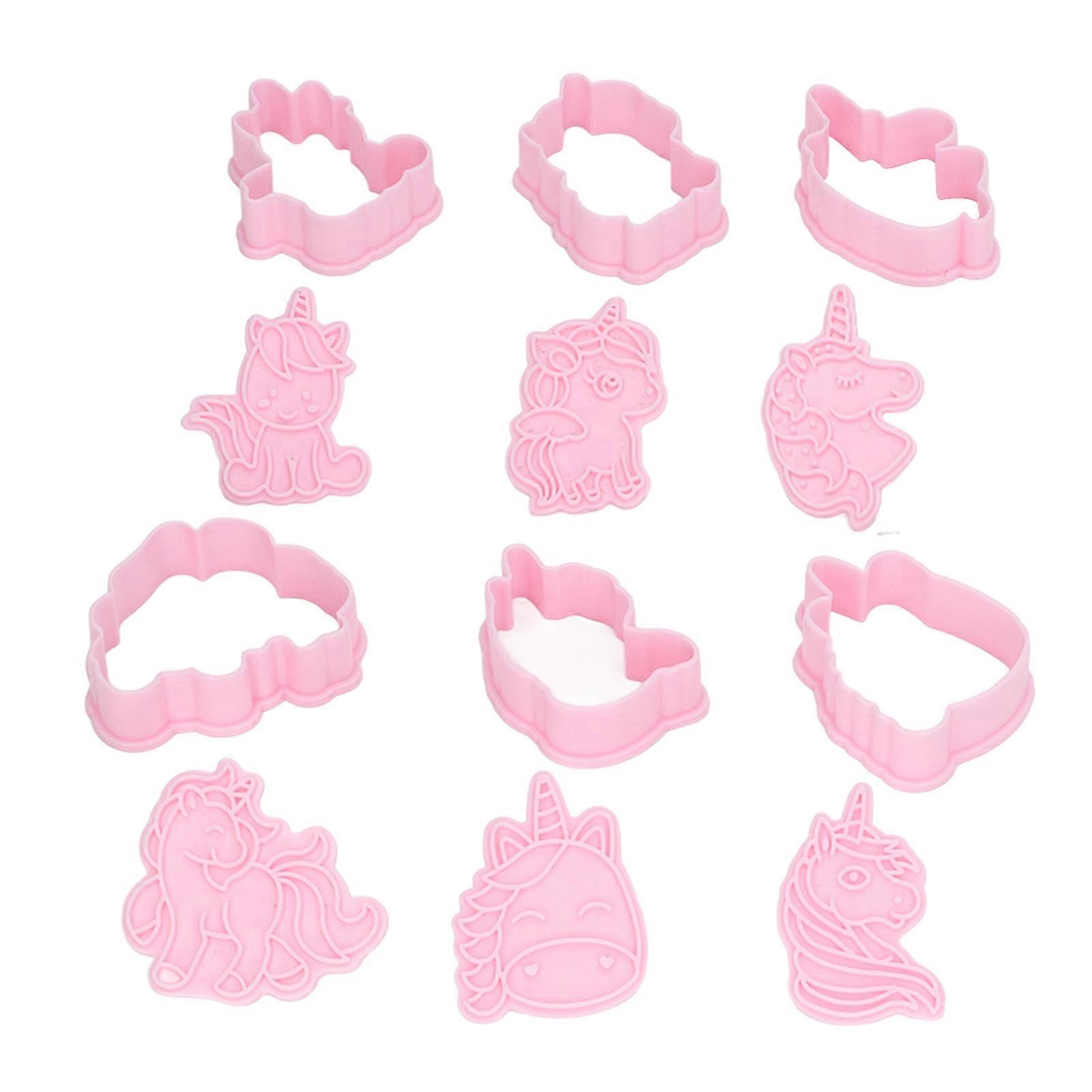 Fondant Embosser Easy Cleaning DIY Making ABS Flexible Reusable Chocolate Stamp Set for Baking Cupcake