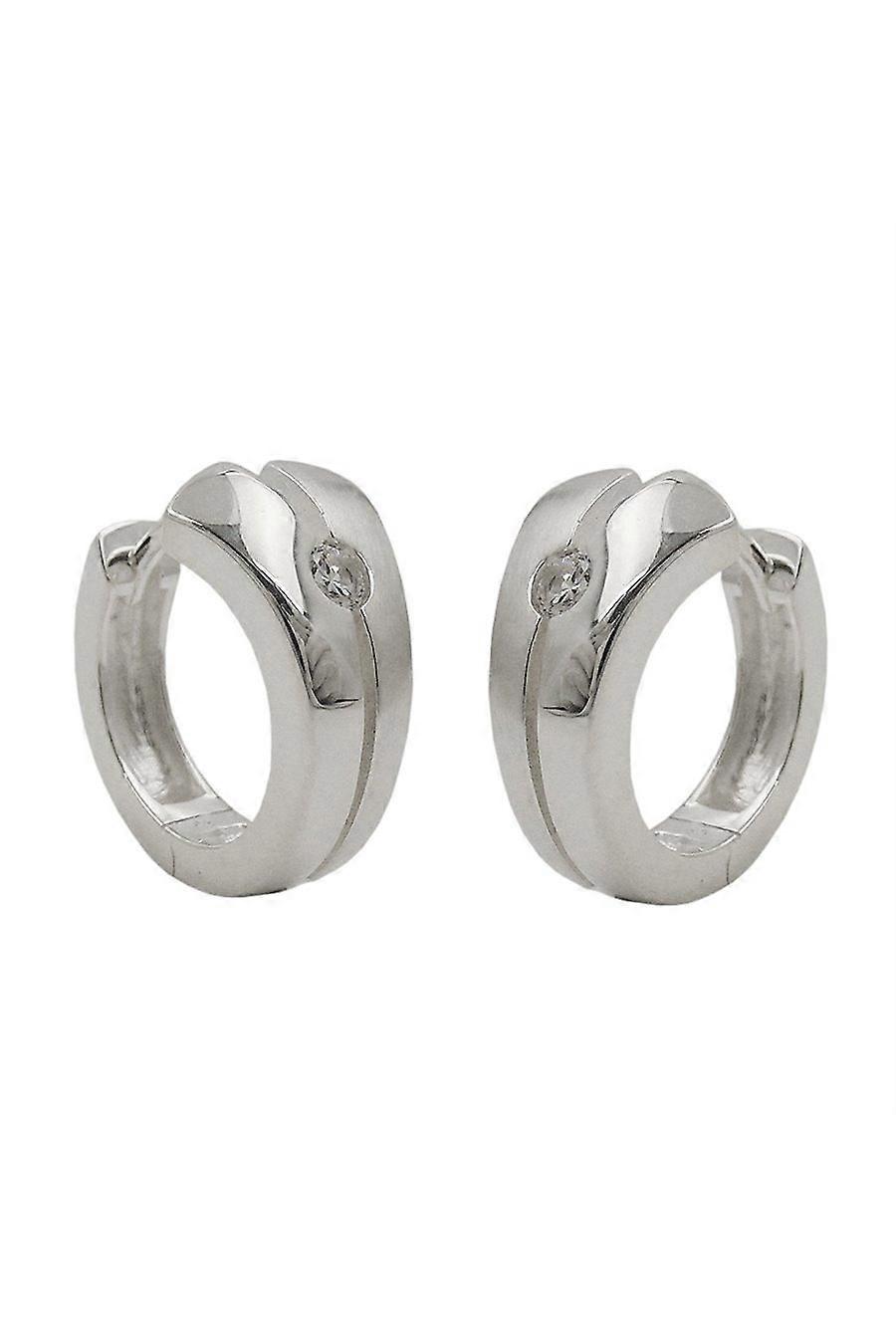Hinged Hoop Earrings 16x9mm Silver 925 - Gl93620