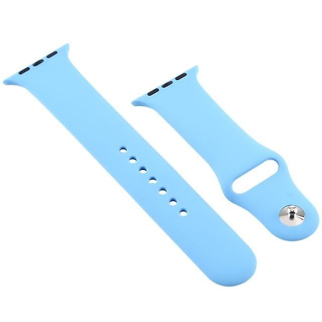 Silicone watch band For Apple Watch Series 5 4 44mm / 3 2 1 42mm blue