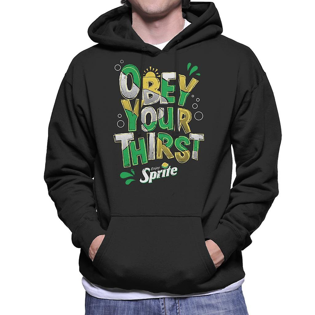 Sprite Enjoy And Obey Your Thirst Men's Hooded Sweatshirt