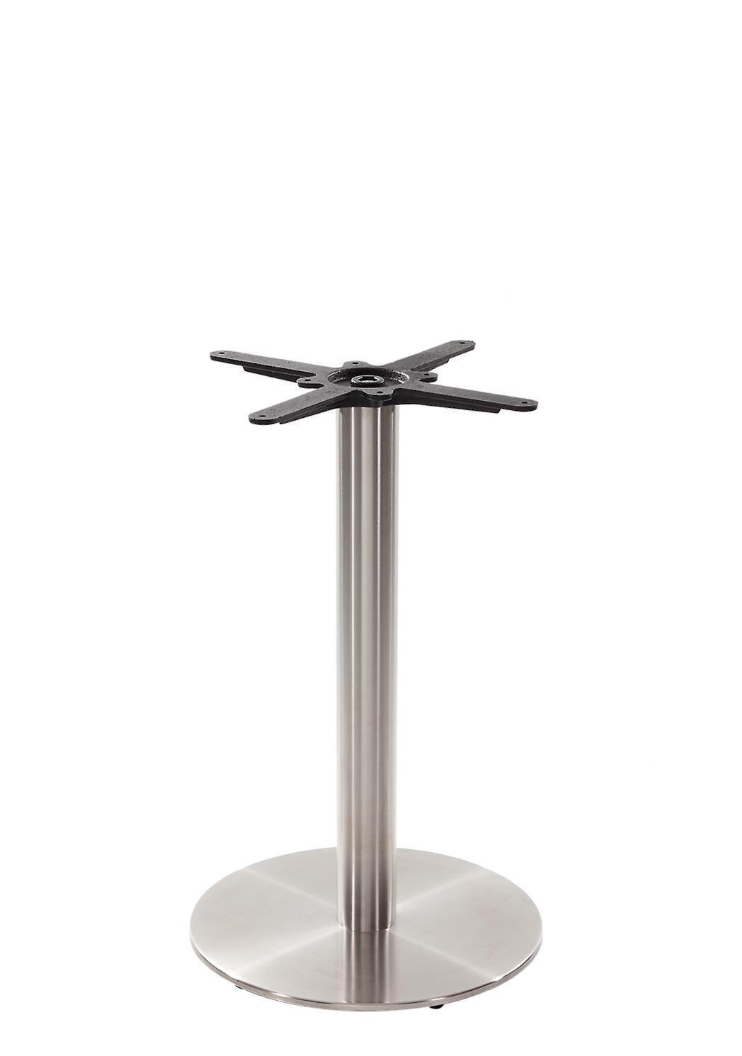 Round Stainless Steel Table Base - Medium - Height - 730 Mm