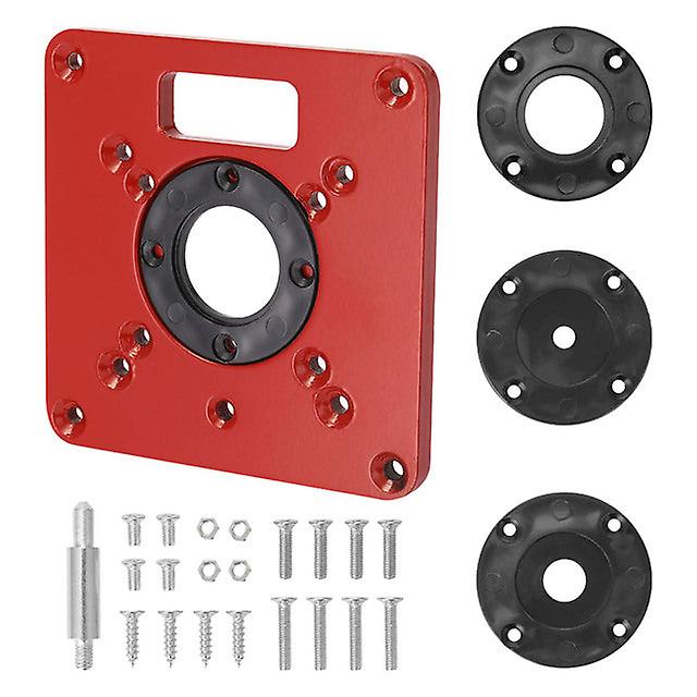 Aluminum Alloy Router Table Insert Plate Trimming Machine Flip Board For Woodworking Benches Router Table Plate