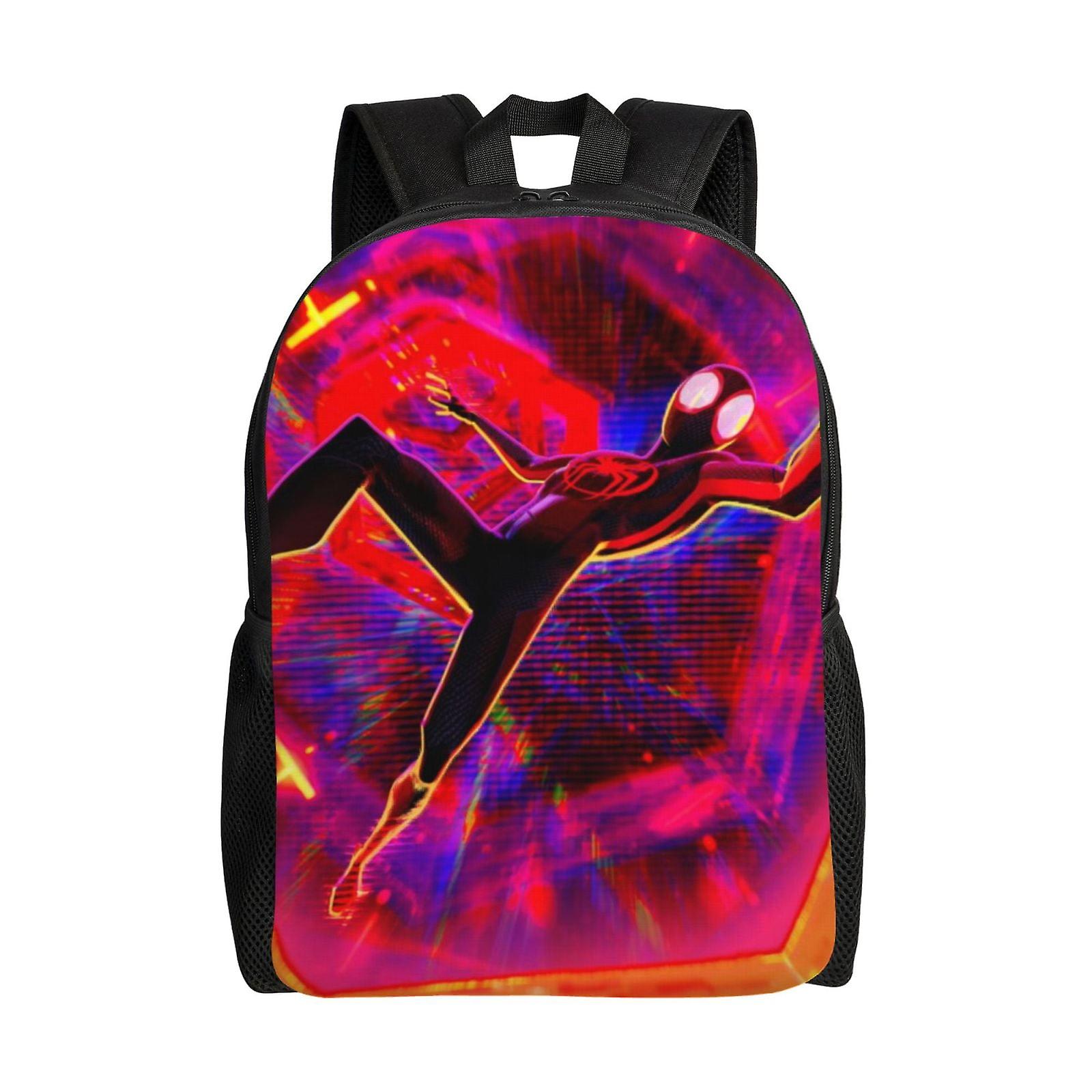 Miles Morales Backpack, Travel Laptop Backpack, Water Resistant College School Computer Bag, Durable