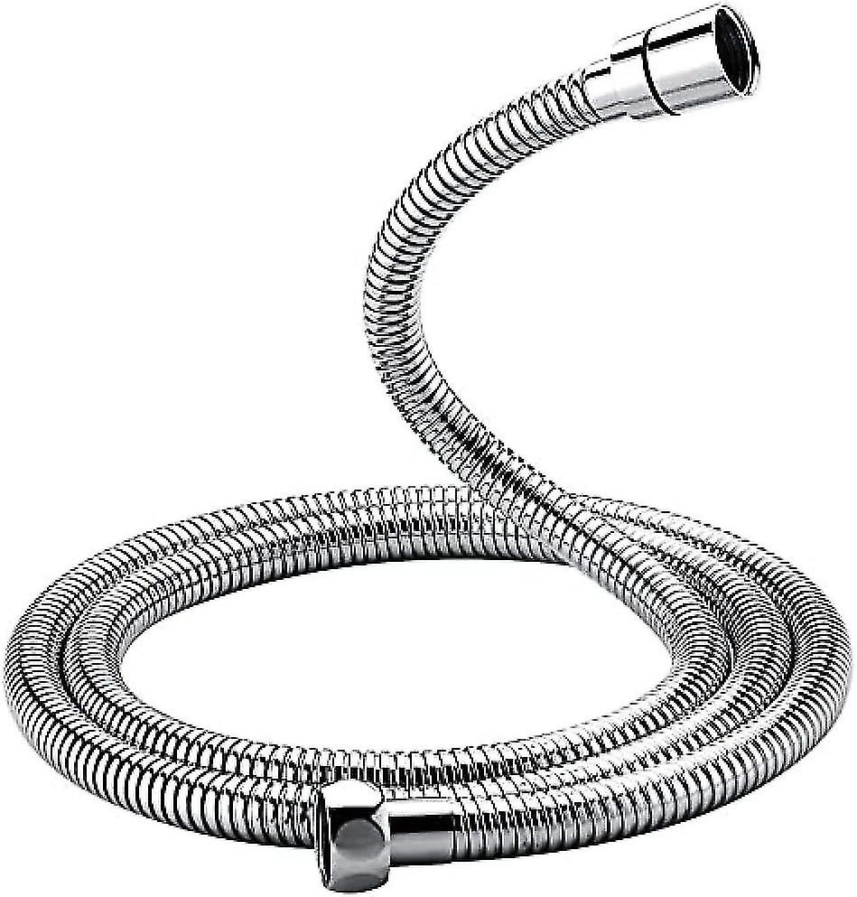 Anti-Twist Hose Shower Head, 1.5 M Shower Hose, Steel, Silver