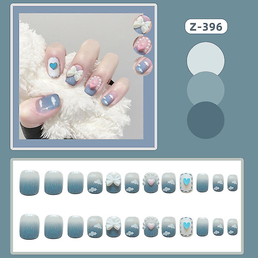 Press On Nails Medium Design False Nails Full Cover Acrylic Nails Artificial False Nails
