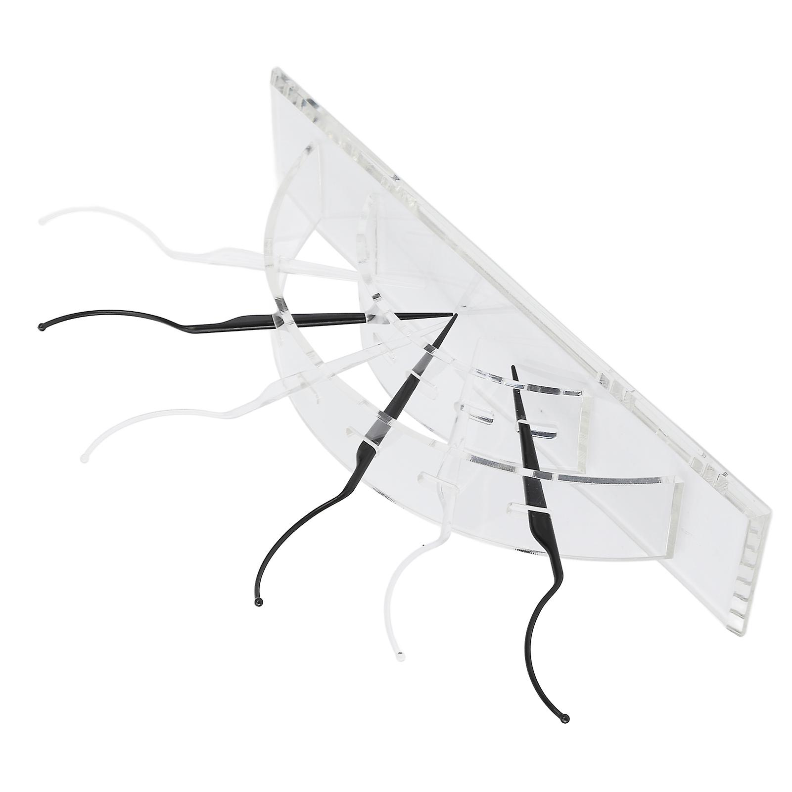 6pcs False Eyelashes Display Stick Holder Set with Stand 12.4cm