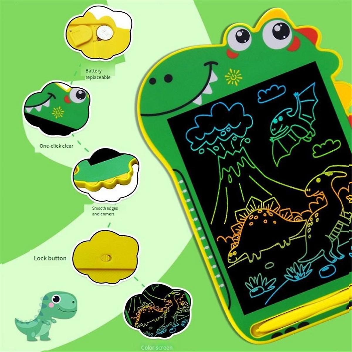 Green Cartoon Dinosaur LCD Writing Board Drawing Board Children'S Graffiti Sketch Handwriting Blackboard