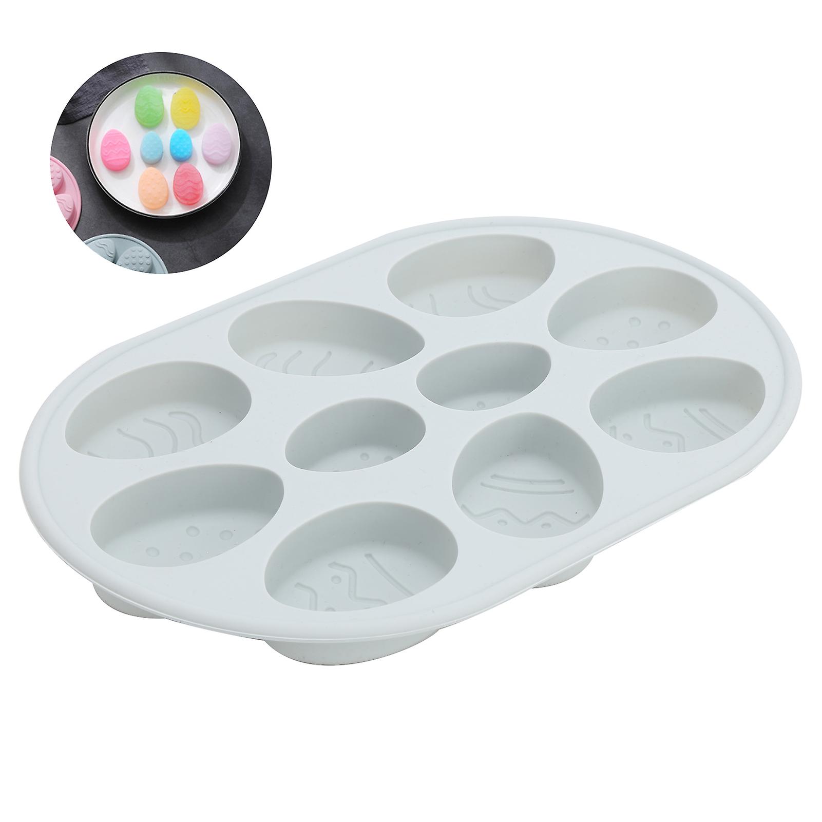 Multi-Functional Easter Egg Cake Mold Silicone 23x15x2cm Blue Grey