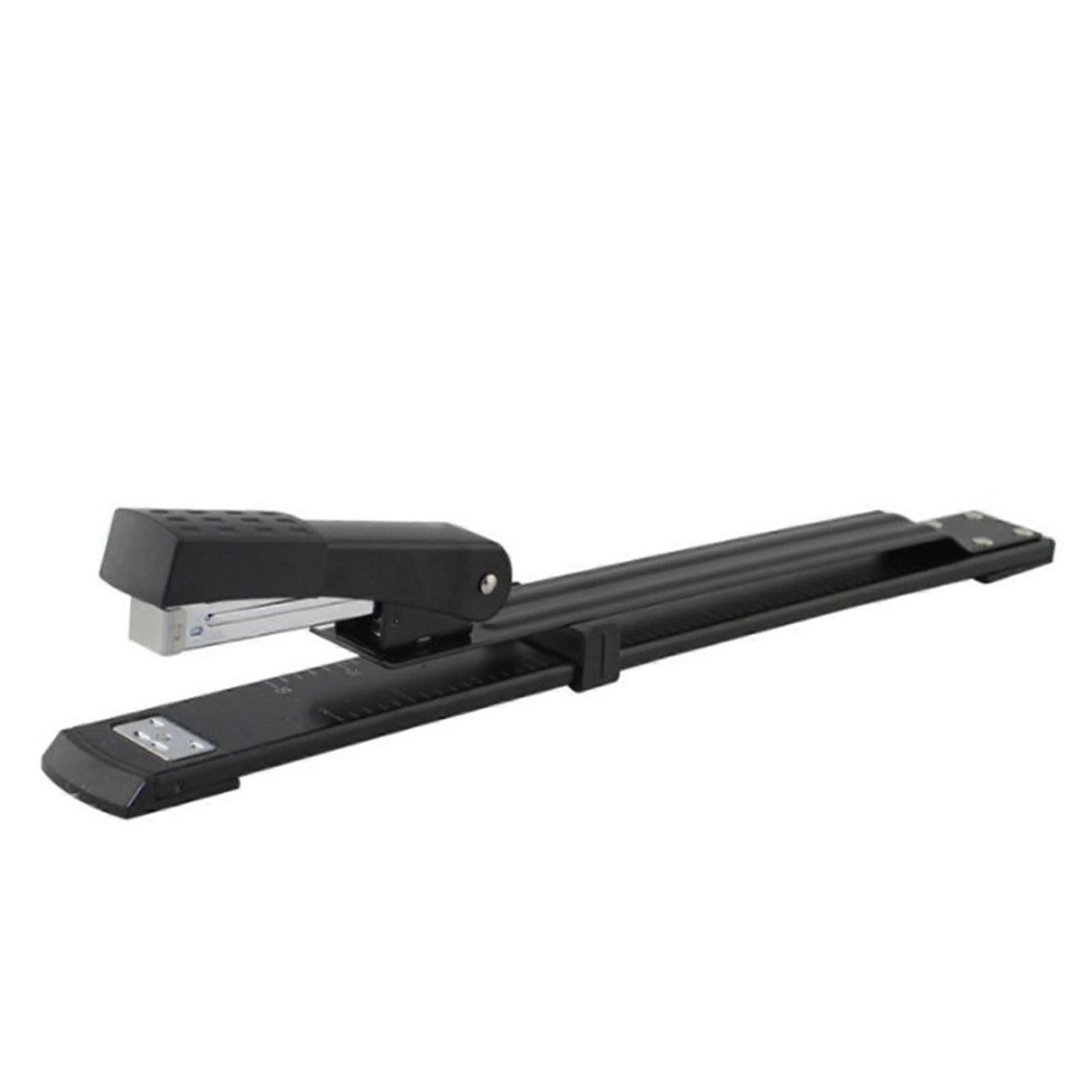 Stapler Desktop Large Capacity Metal Long Arm Handheld Paper Stapler for Office School