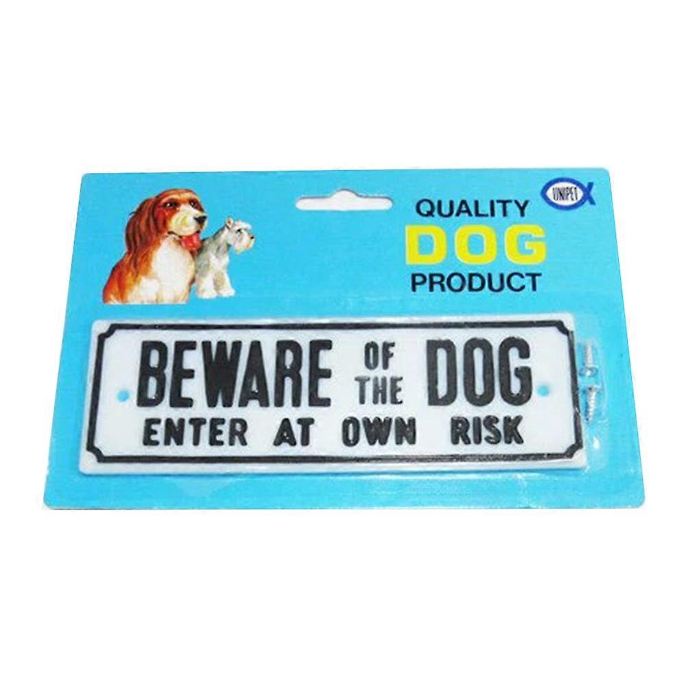 High Quality and Durable Unipet Beware of Dog Small Gate Signage