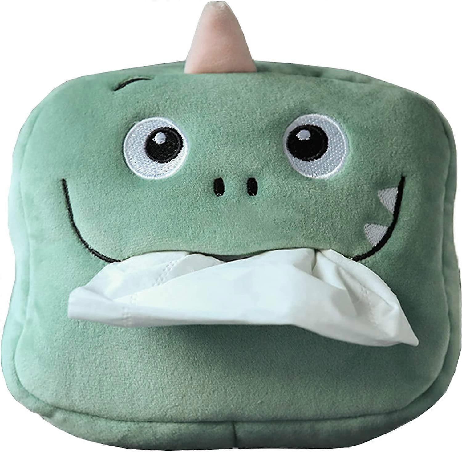 Plush Tissue Box Creative Tissue Box Tissue Dispenser (Dinosaur)