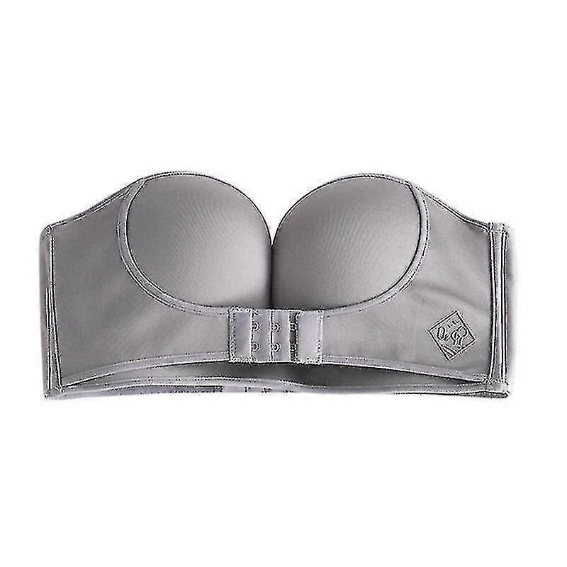 Strapless Bar Women's Invisible Bralette Closure Push Up Bra Seamless Lingerie