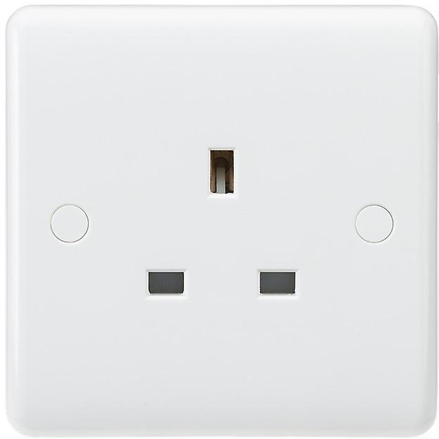 Knightsbridge Curved Edge 13A 1G Unswitched Socket - CU7000U