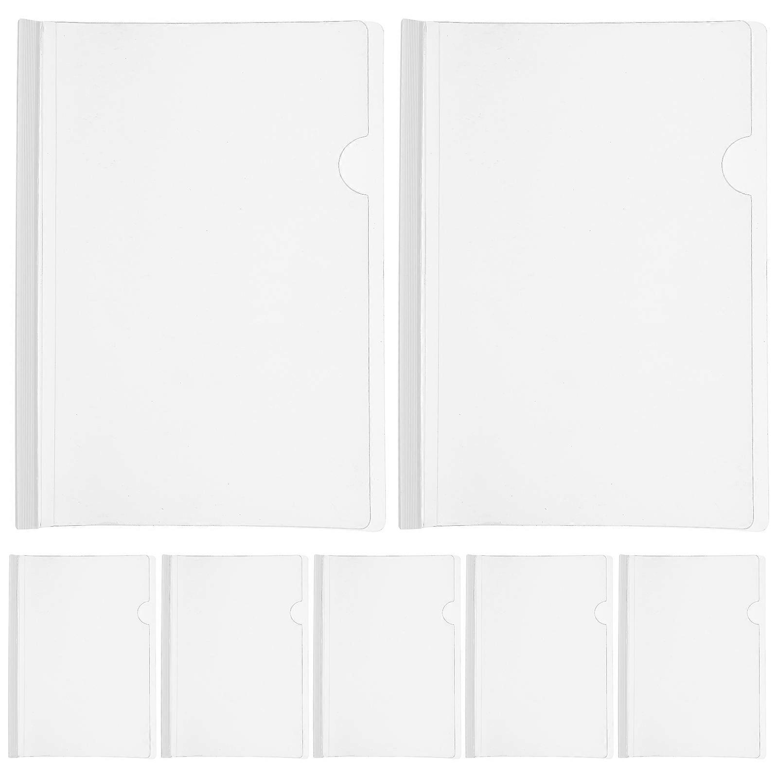 10pcs Clear Report Covers for Paper Multi-function File Folders with Sliding Bars File Covers (B5)