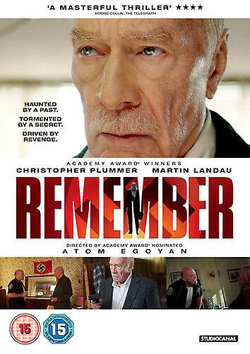 Remember DVD (2016) Christopher Plummer Egoyan (DIR) cert 15 NIEUW - Regio 2