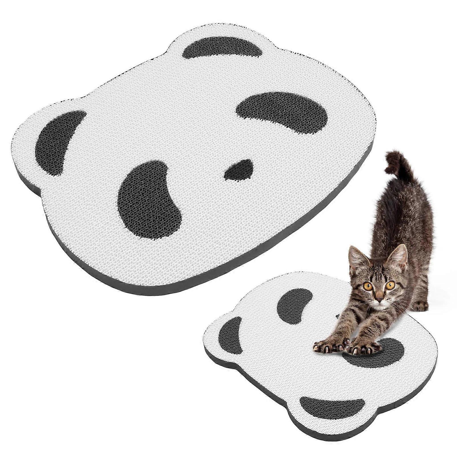 17-INCH Cute Panda Vertical/Wall Mounted Cat Scratcher/Cat Scratching Post /Wall Sticker Claw Grinder, Cat Scratcher Pad for Large Cats and Kittens