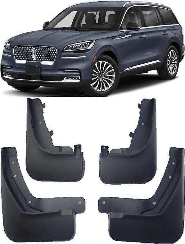 Front & Rear Splash Guards Mud Flaps For 2020-2024 Lincoln Aviator