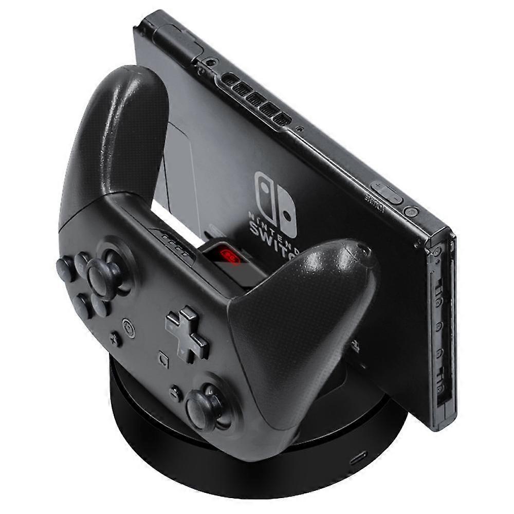Charging Station Dock for 4 Nintendo Switch Host charger Controllers Two external USB power output interfaces