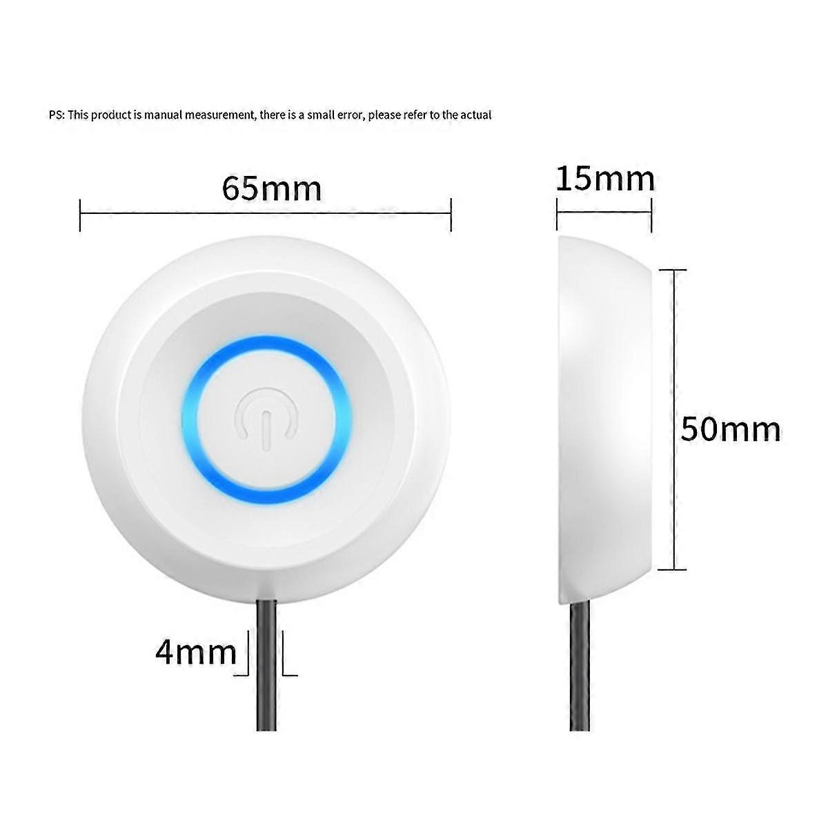 Computer Desktop Switch PC Motherboard External Start LED Light Power ON/OFF Round Button 2M Extens