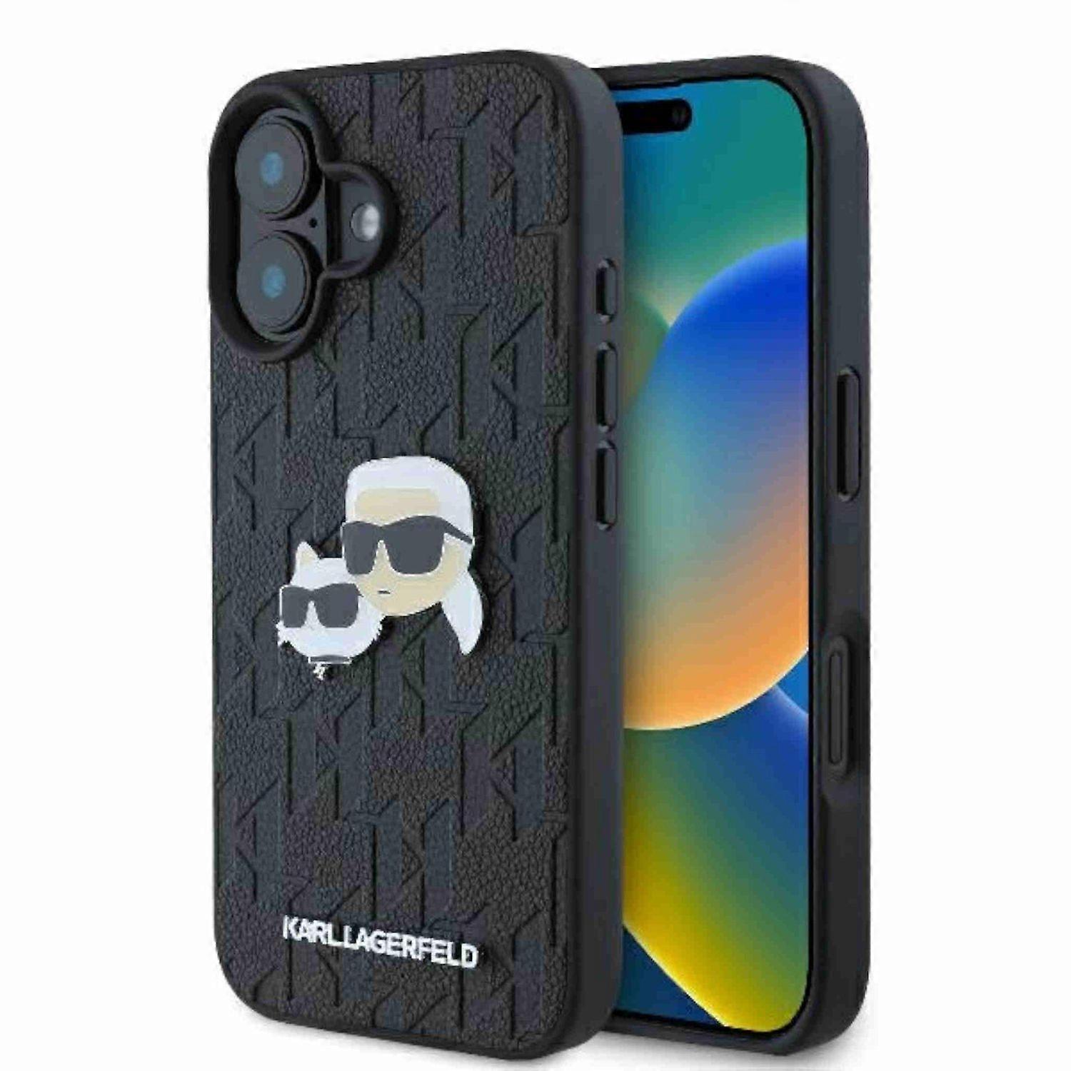 Karl Lagerfeld Apple iPhone 16 Monogram Karl & Chaoupette Protective Case