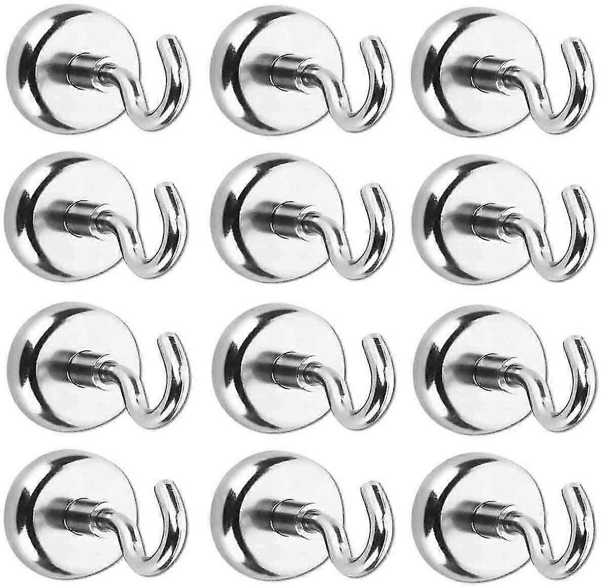12pcs Magnetic Hooks, Extra Strong Magnet,for Ceiling